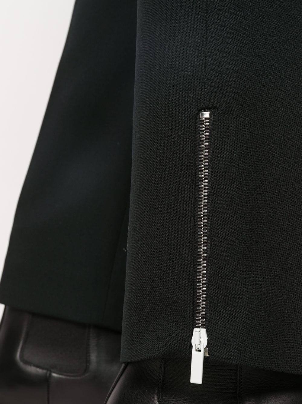 zip-detail tailored trousers - 5