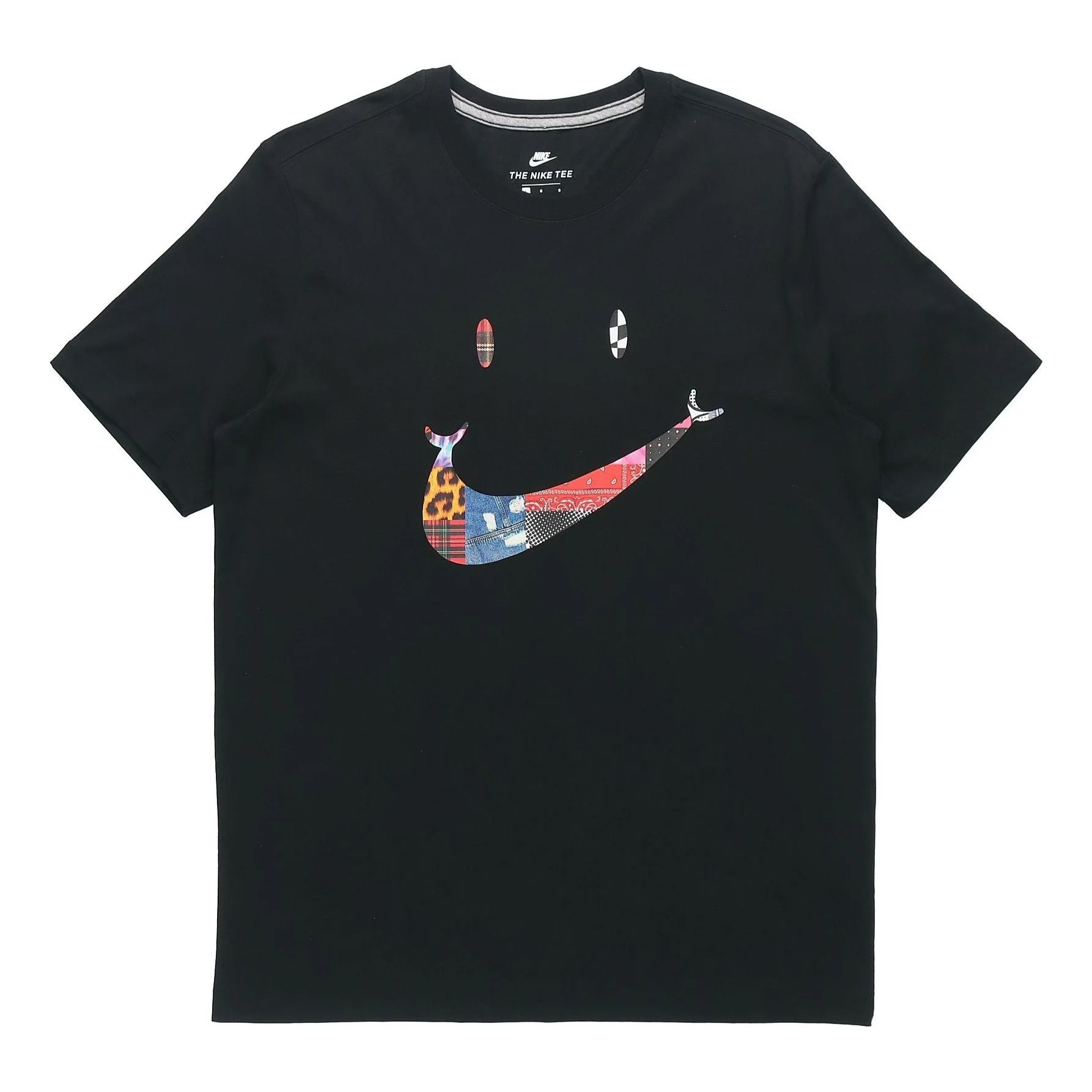 Nike Have A Nike Day Summer2 Smiling Face Printing Short Sleeve Black CW7392-010 - 1