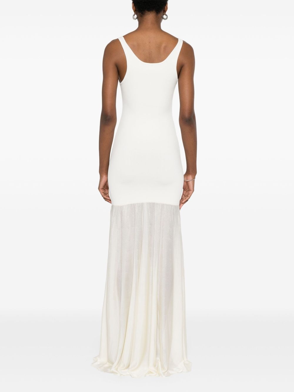 panelled maxi dress - 4