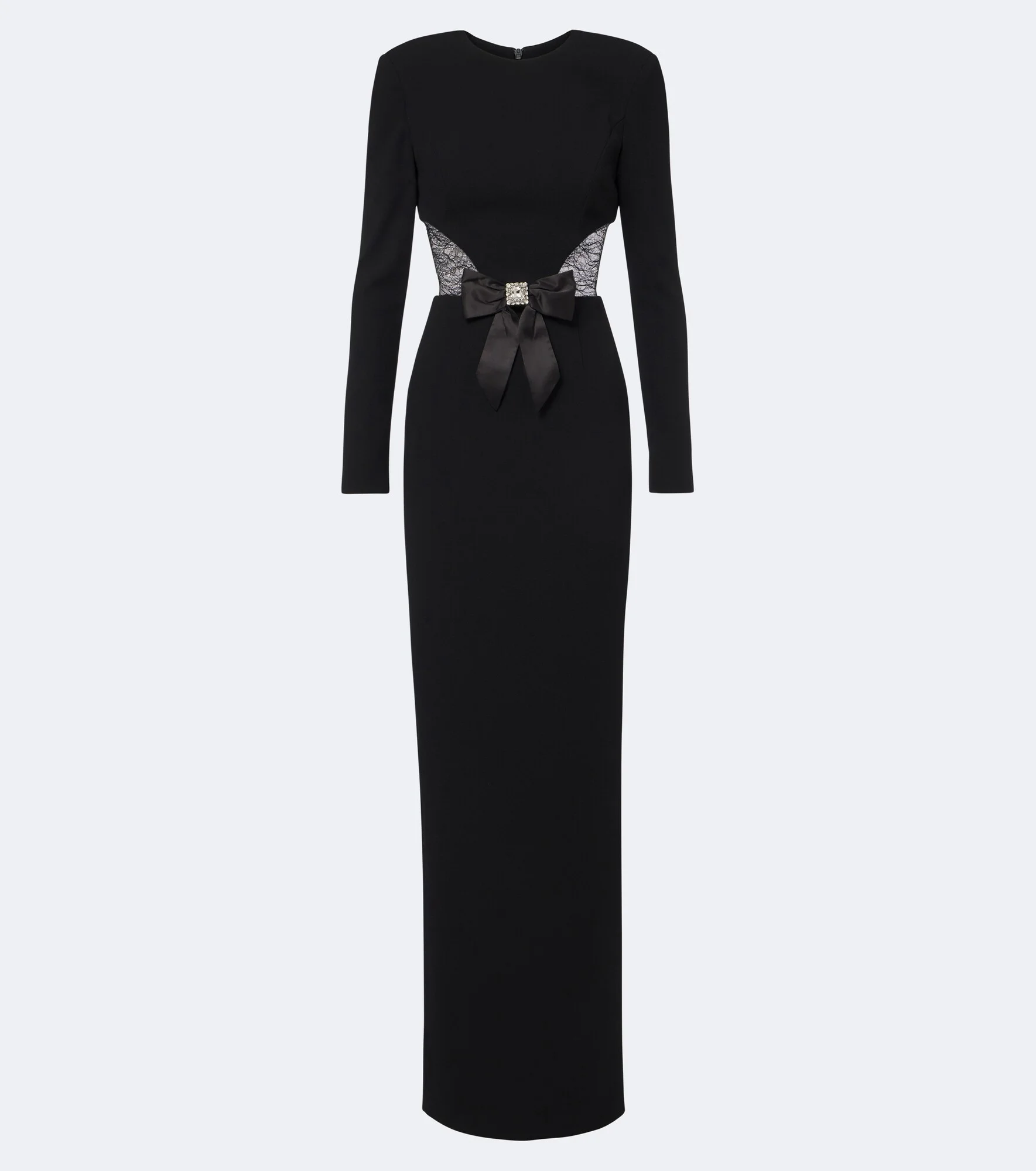 Aurelia embellished lace-trimmed gown - 1