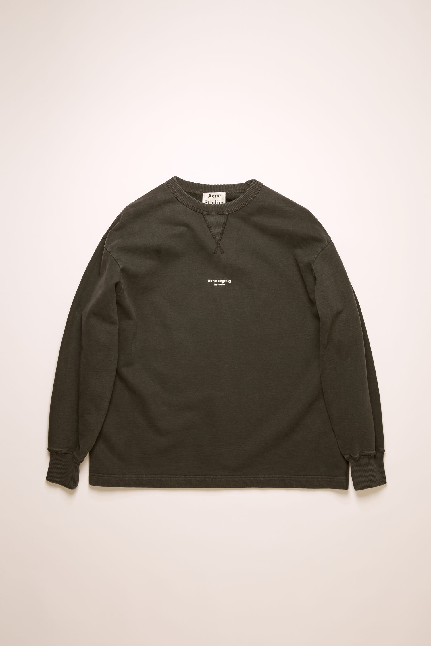 Reverse-logo sweatshirt  black - 1