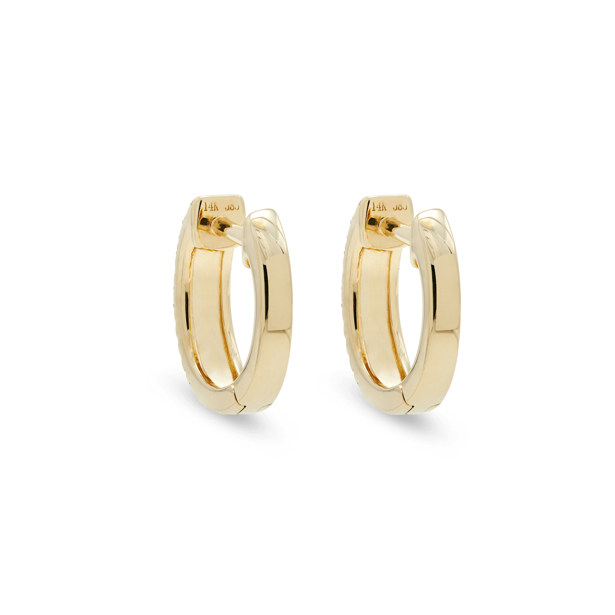 Diamonds On Diamonds Huggie Earrings - 9