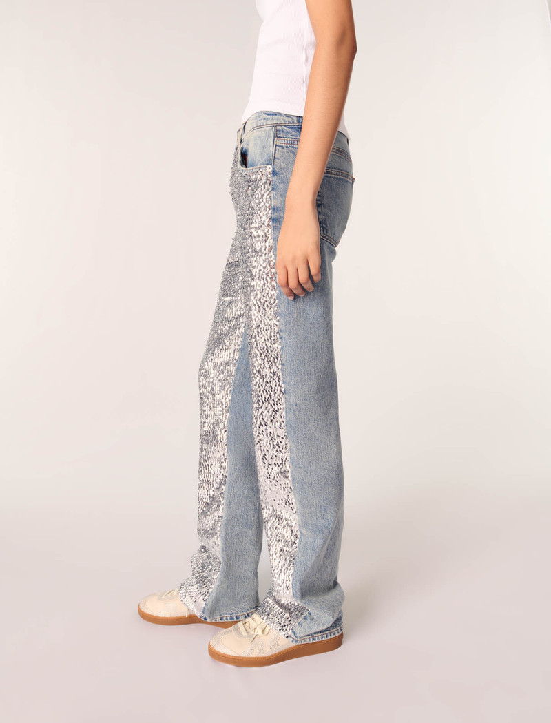 Sequinned jeans 7