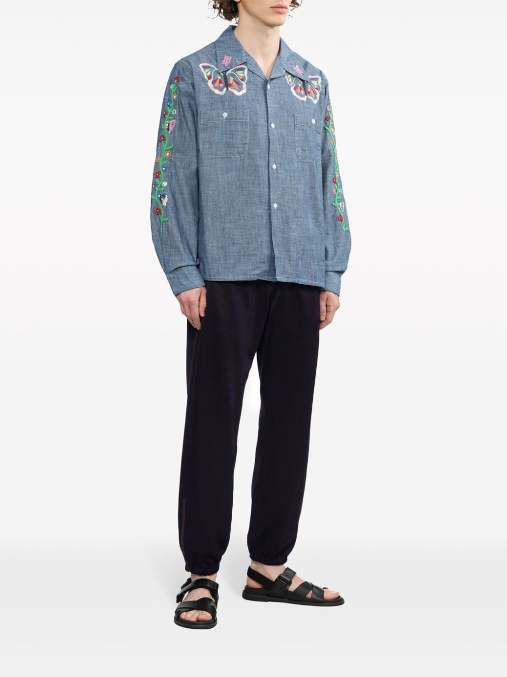 embroidered western shirt - 2
