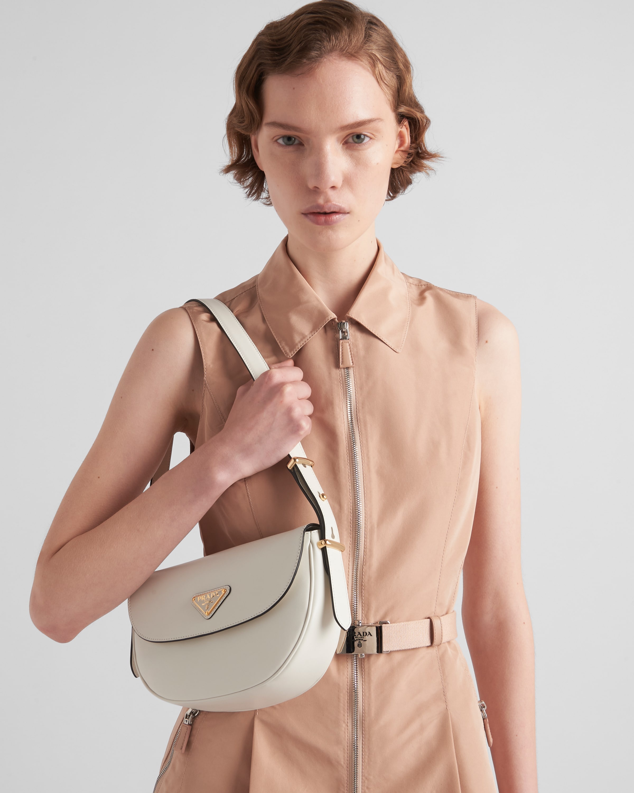 Prada Arqué leather shoulder bag - 8
