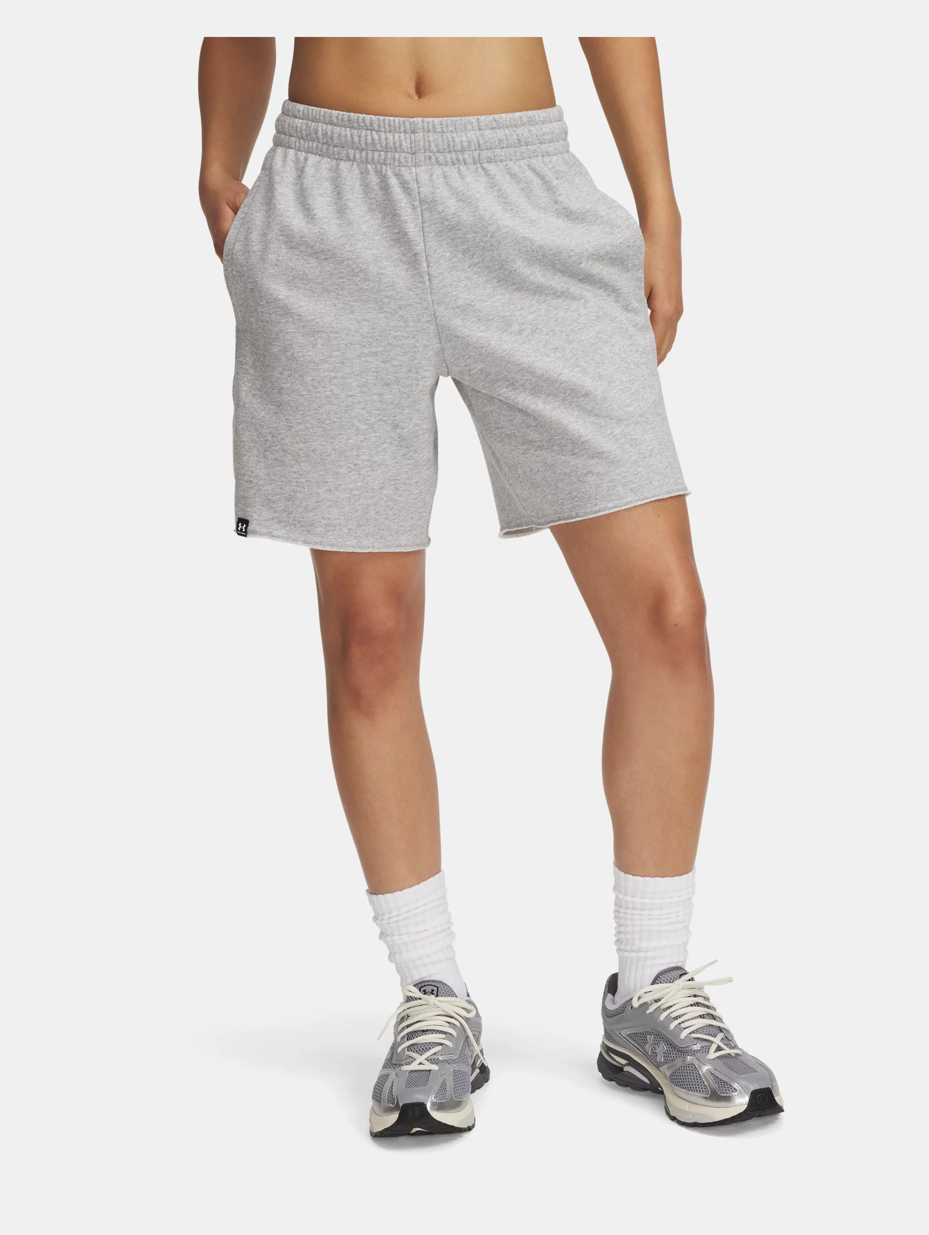 Women's UA Icon Terry Long Shorts - 1