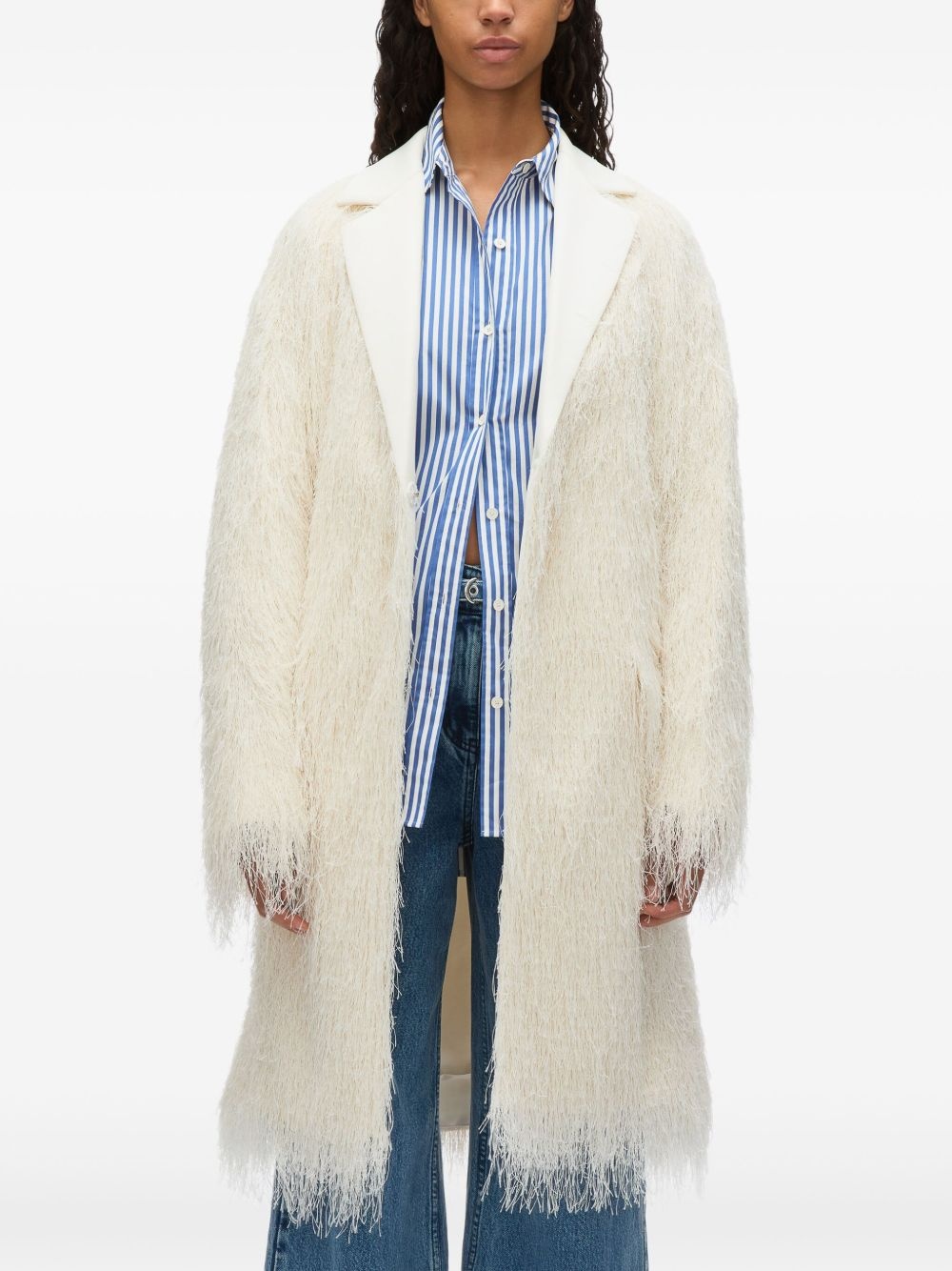 fringe tuxedo-coat - 2