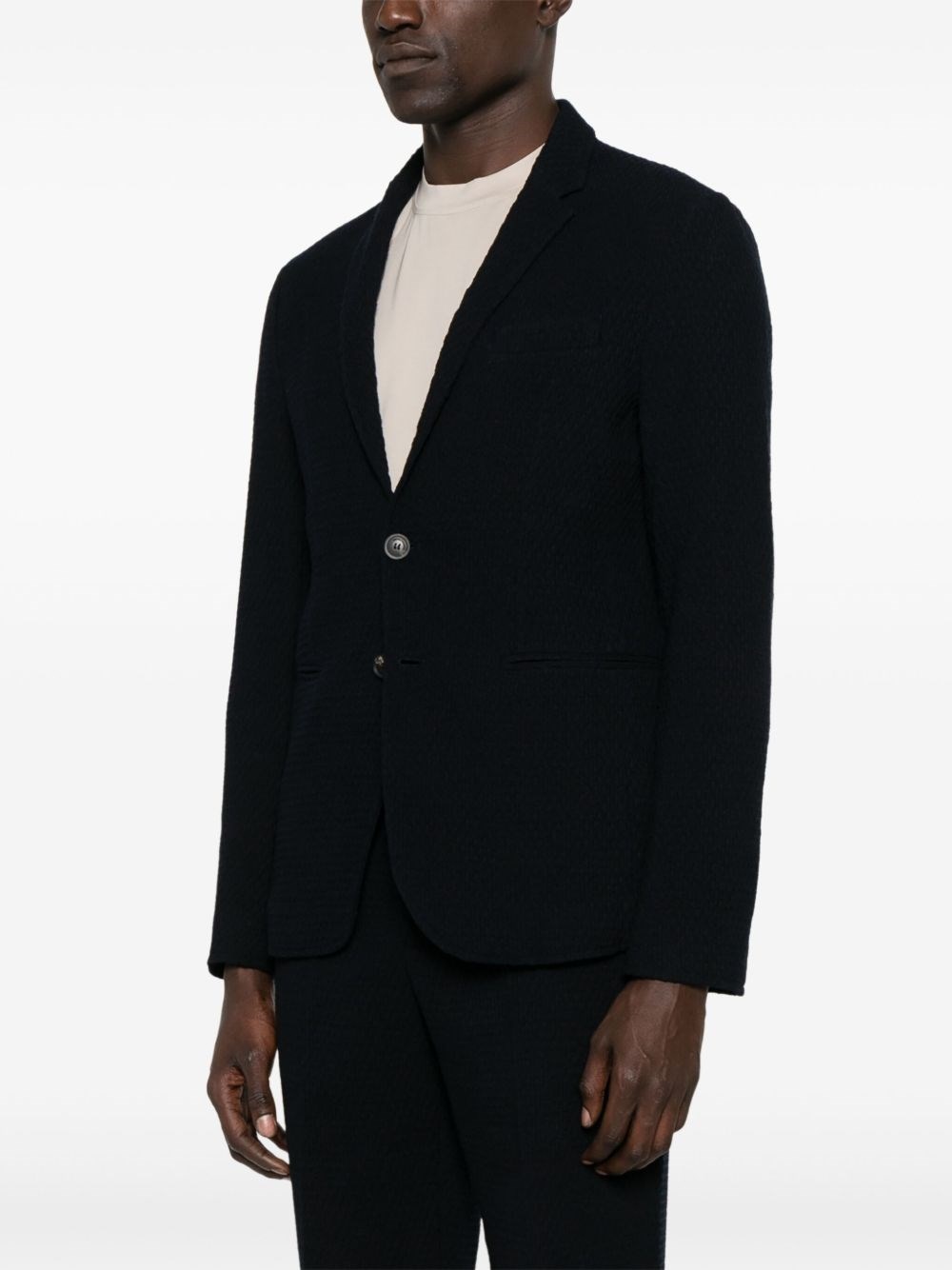 Wool single-breasted jacket - 3