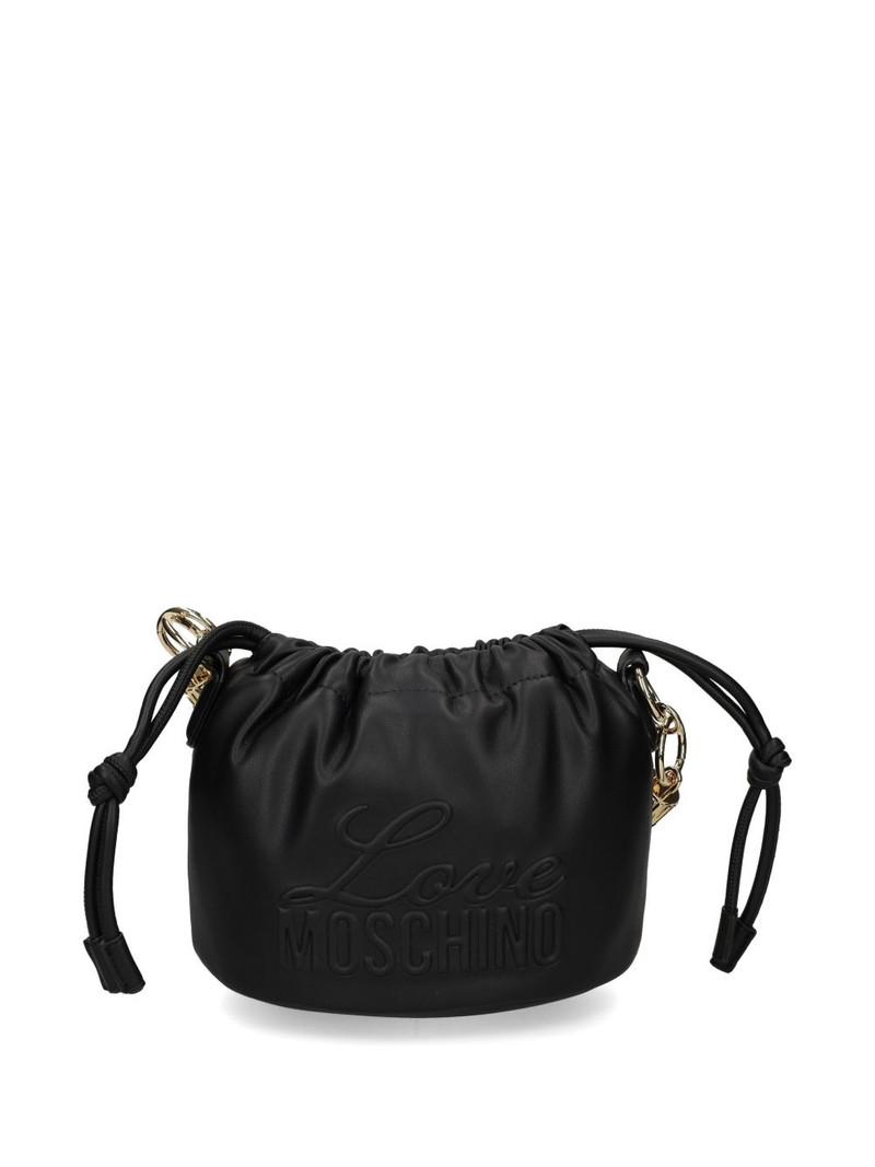 braided-handle logo-embossed shoulder bag 5