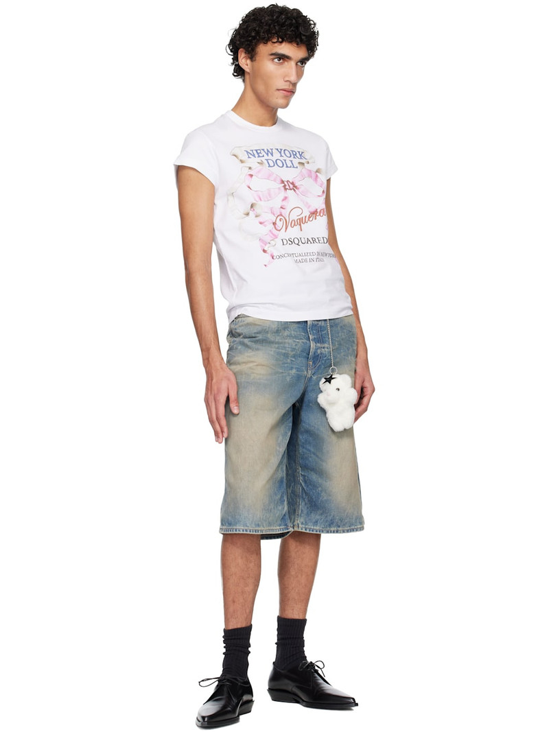 DSQUARED2 White Vaquera Edition Cup Sleeves T-shirt outlook