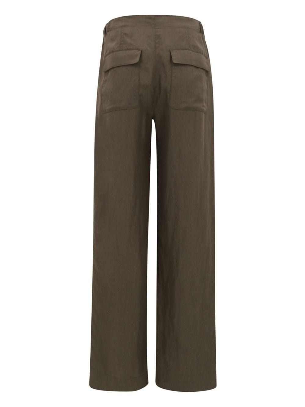 mid-rise drawstring trousers - 2