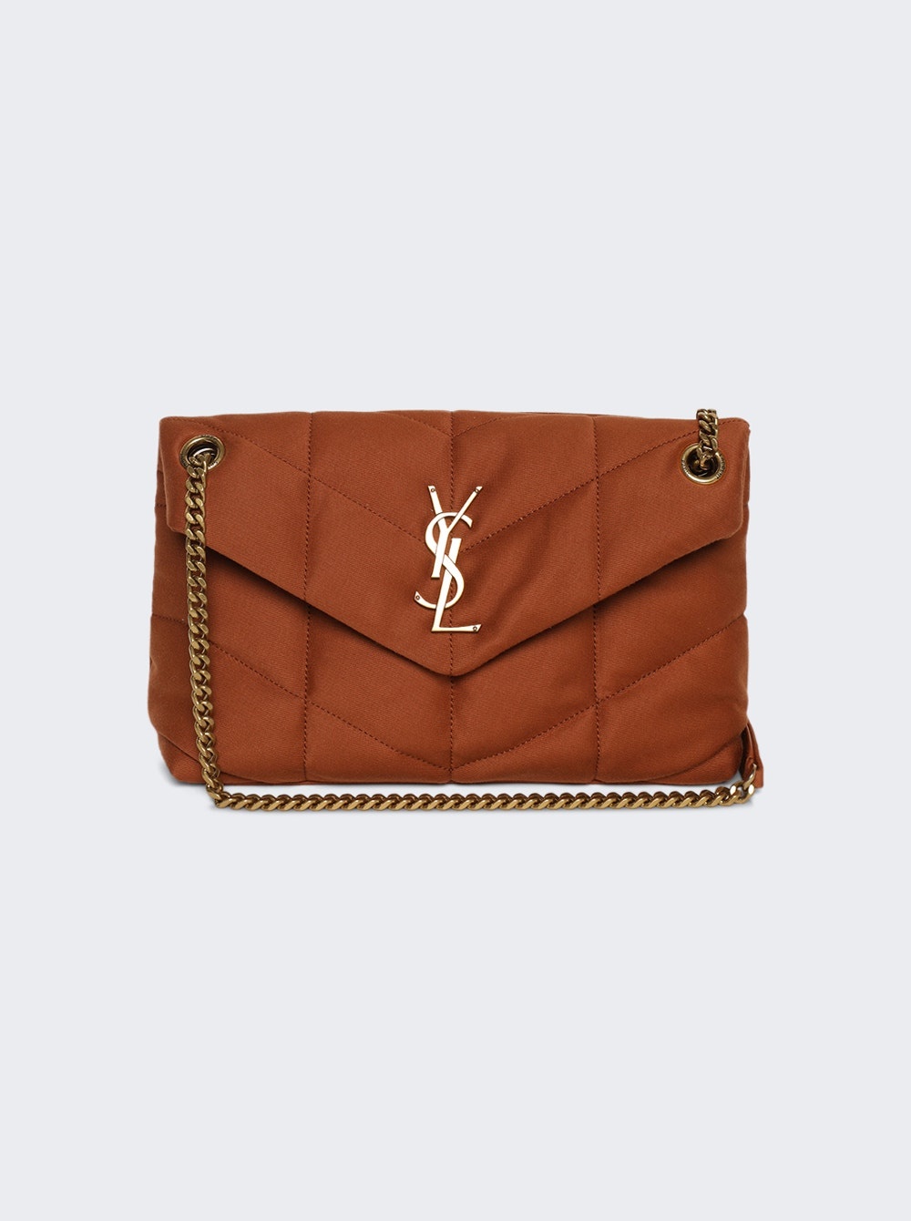 Small Canvas Puffer Bag Hot Rust - 1