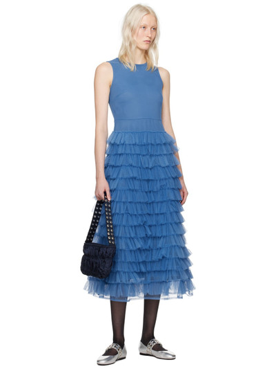 Molly Goddard Blue Teresa Midi Dress outlook