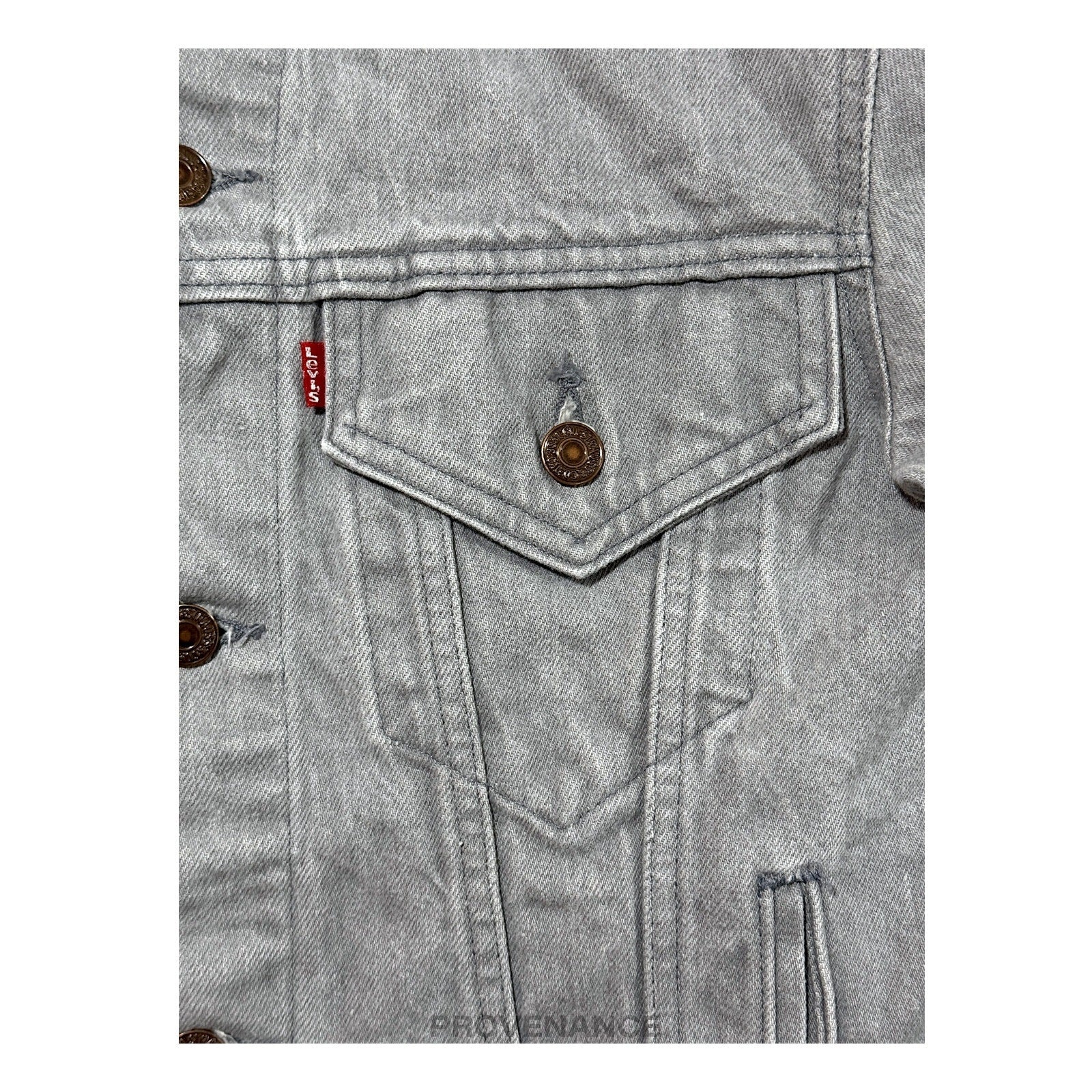 LEVIS Denim Jacket - Grey 36 - 5
