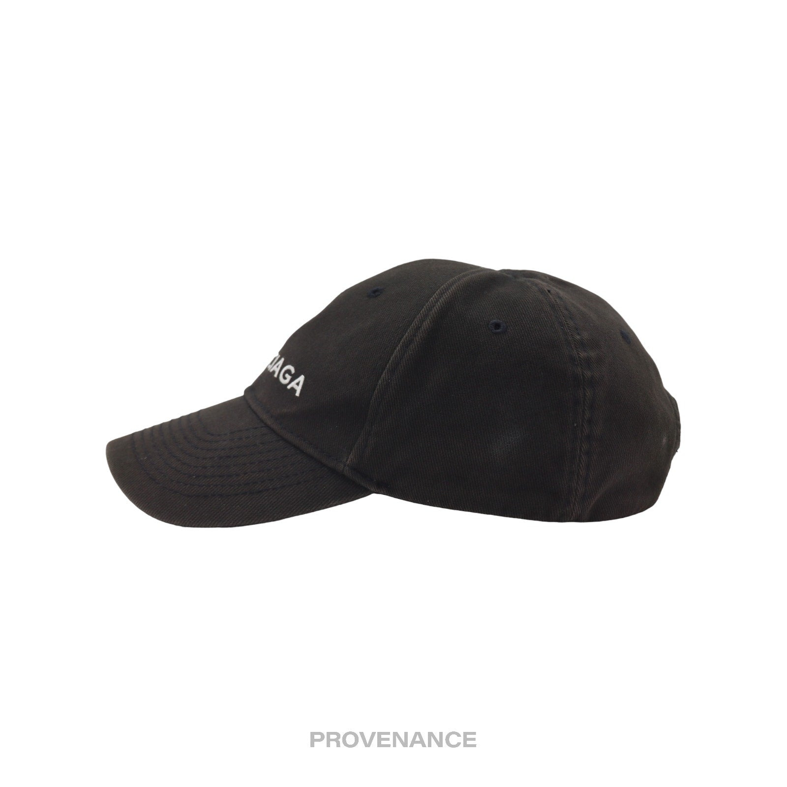 Balenciaga Embroidered Logo Cap - Washed Black - 4