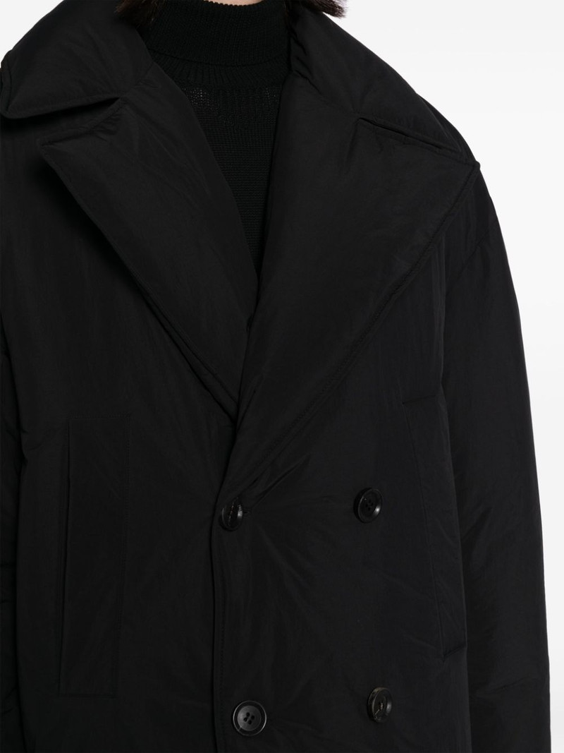 notched-lapels padded jacket 5