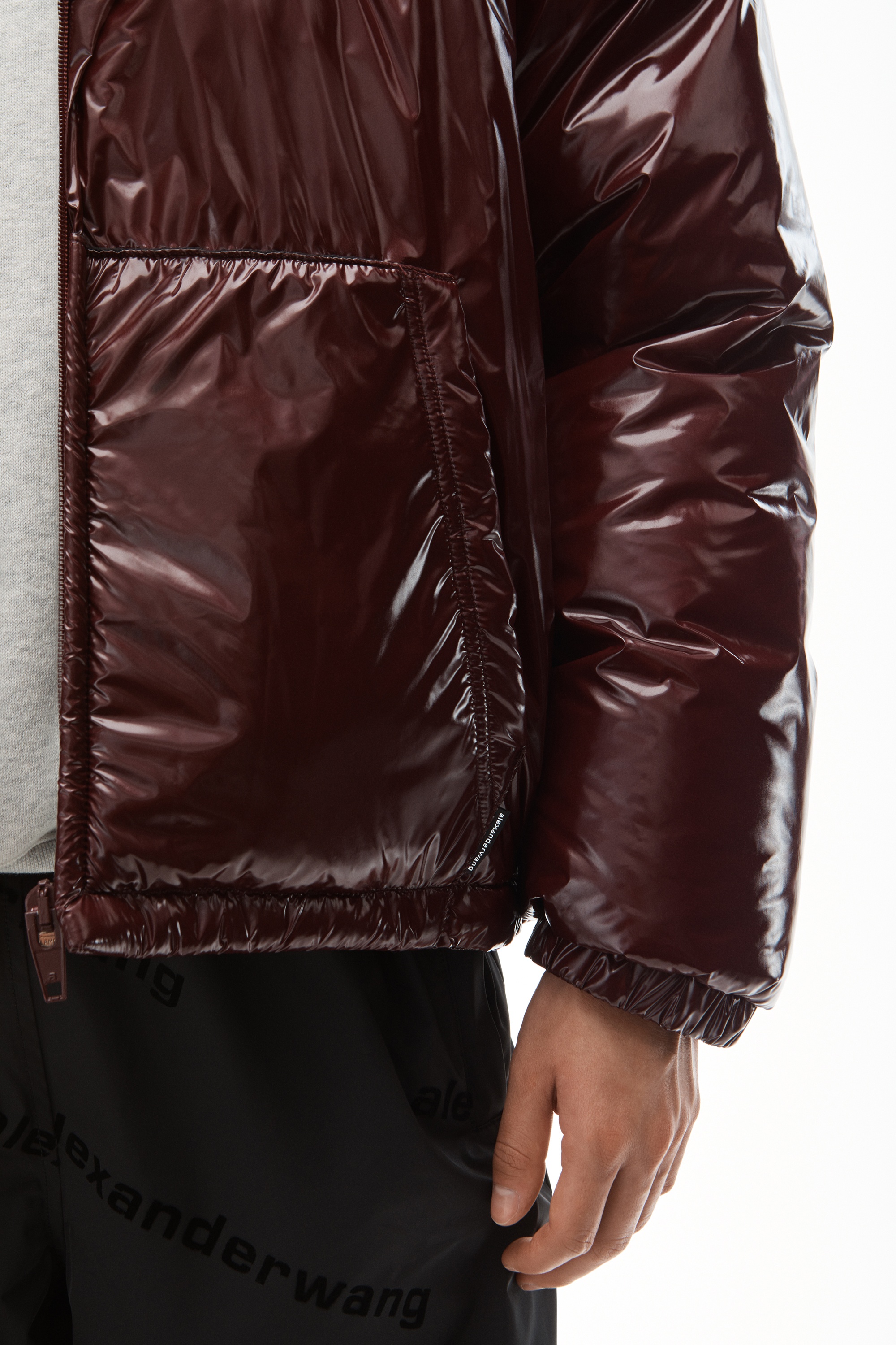 DOWN PUFFER IN GLOSSY NYLON - 7