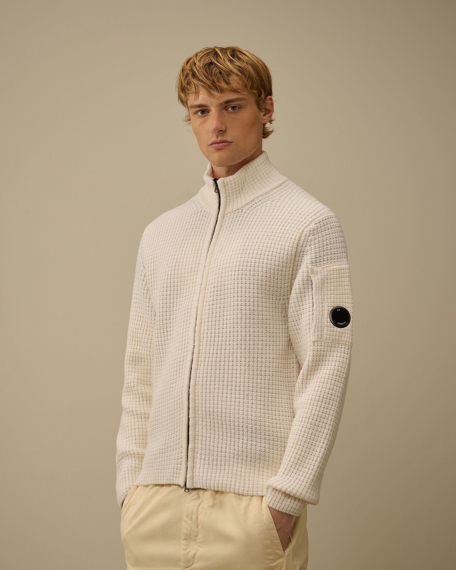 Lambswool GRS Full Zip Sweater - 3