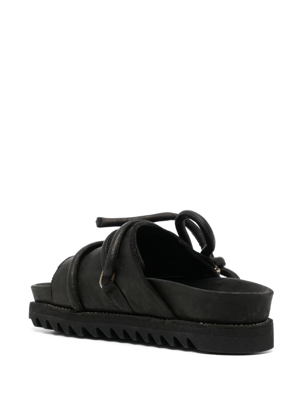 lace-up leather sandals - 6