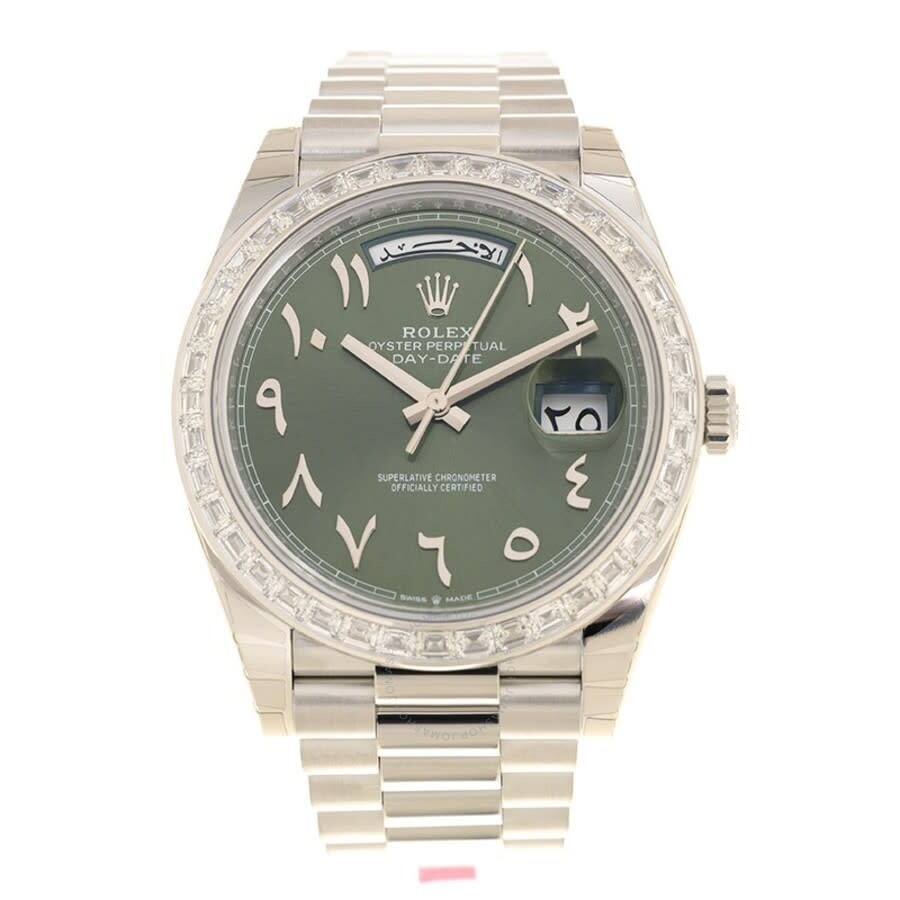 Rolex Day-Date Automatic Chronometer Diamond Green Dial Men's Watch 228396TBR-0032 - 3