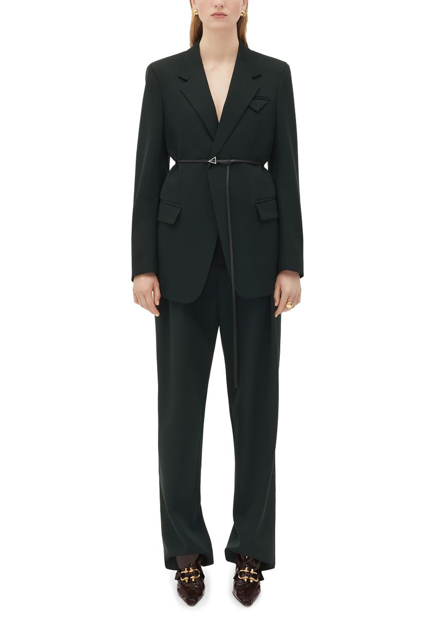 Straight-leg wool pants - 6