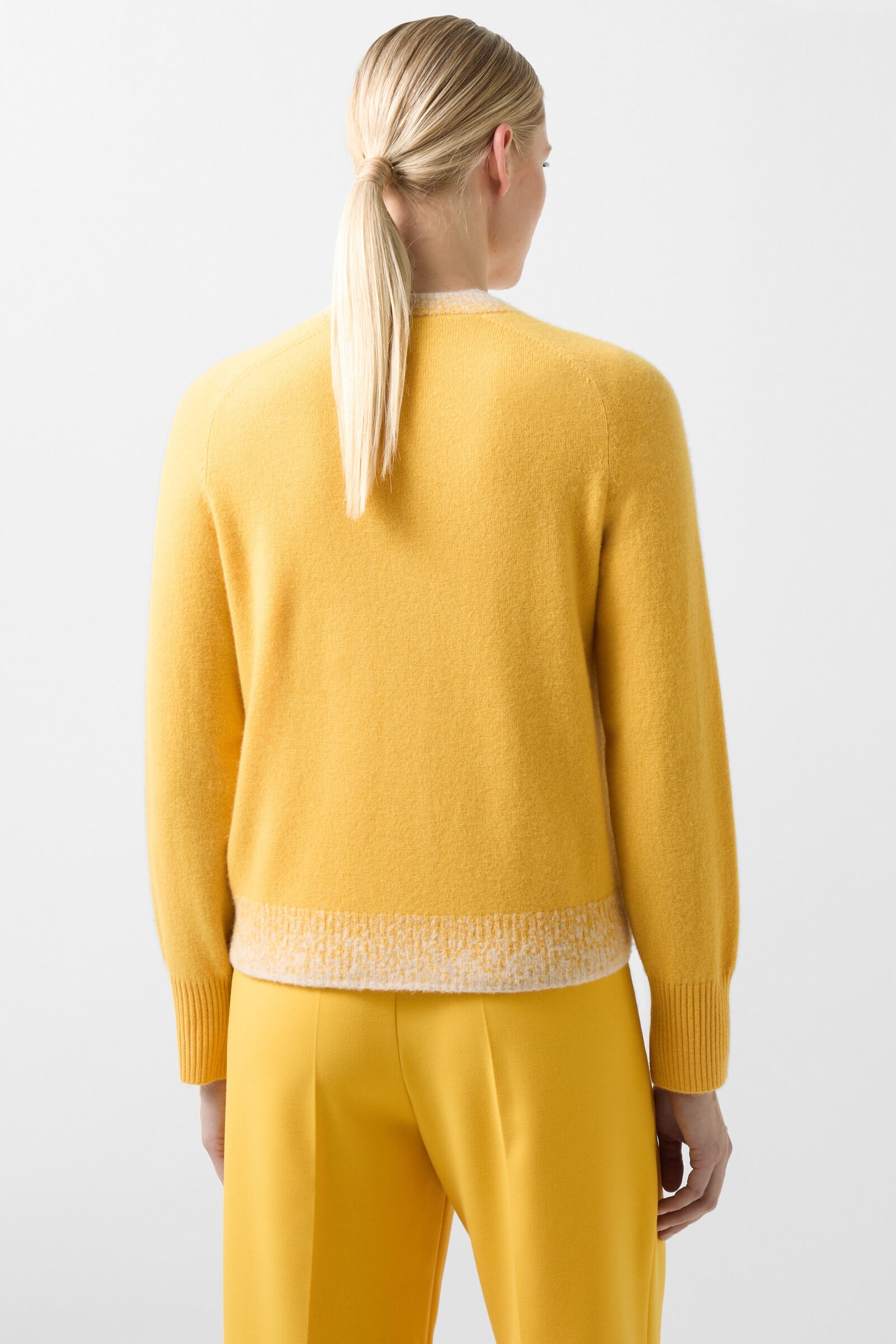 Lauren knit jacket in Mustard yellow - 3