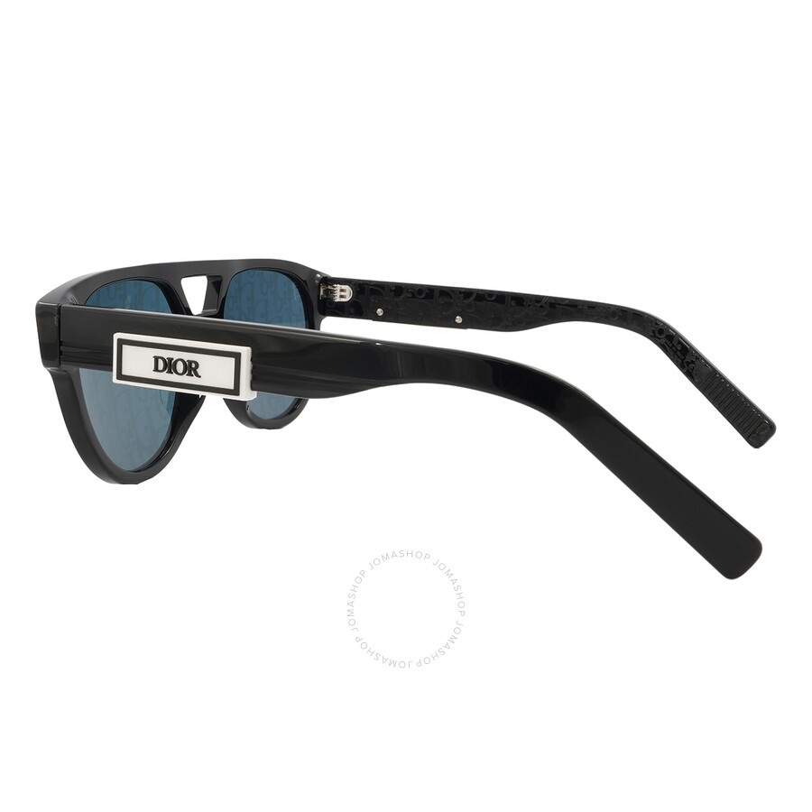 Dior Blue Logo Mirror Pilot Men's Sunglasses DIORB23 R1I 10B8 DM40054 01X 54 - 4
