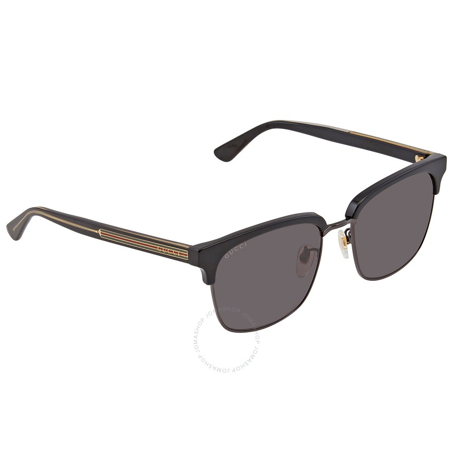 Gucci Grey Square Men's Sunglasses GG0382S 001 56 - 2