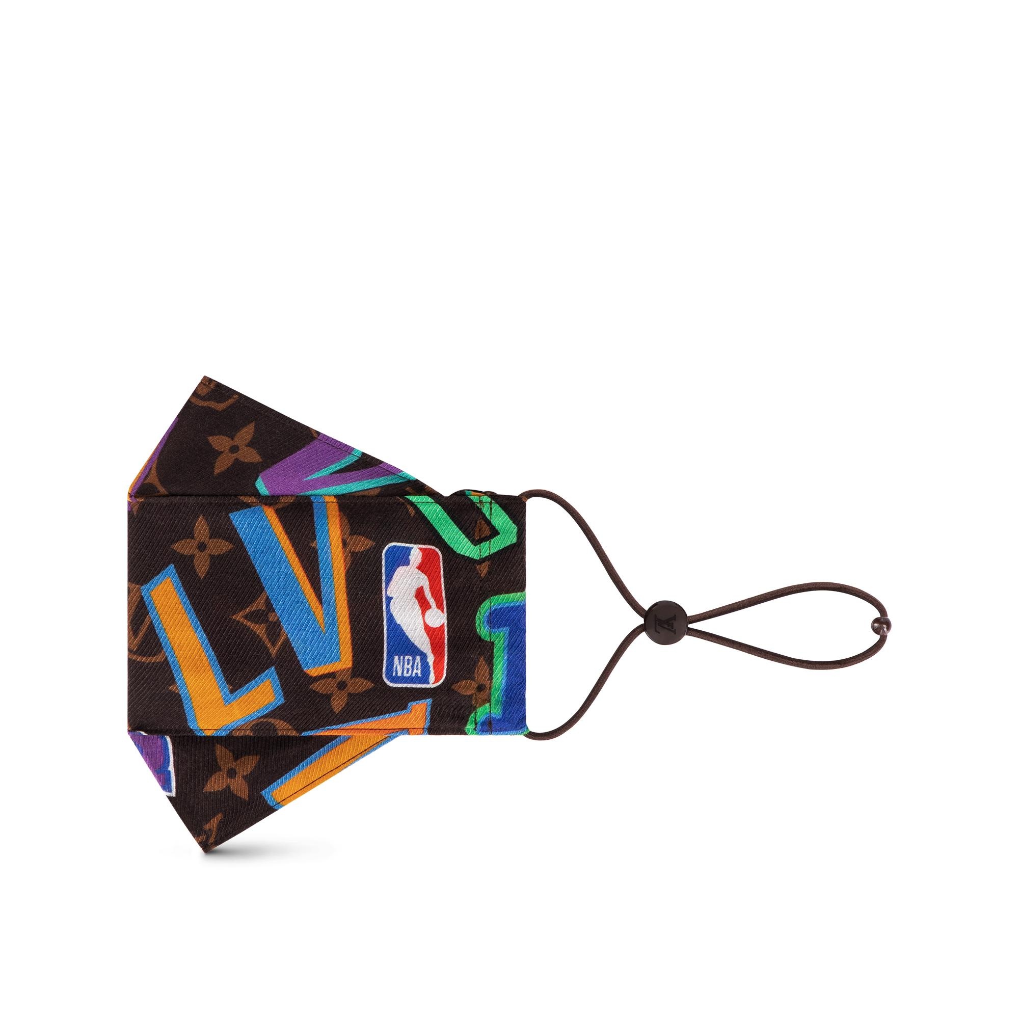 LVXNBA Letters Mask Cover and Bandana Set - 5