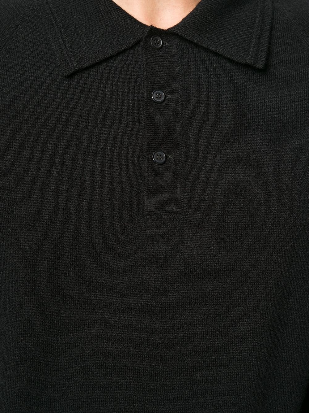 cashmere long-sleeved polo shirt - 5