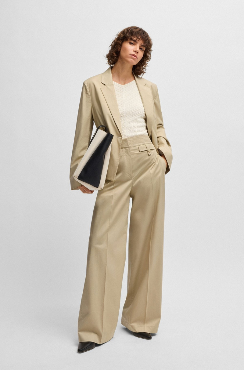 BOSS SINGLE-BUTTON BLAZER IN AIRY STRETCH COTTON outlook