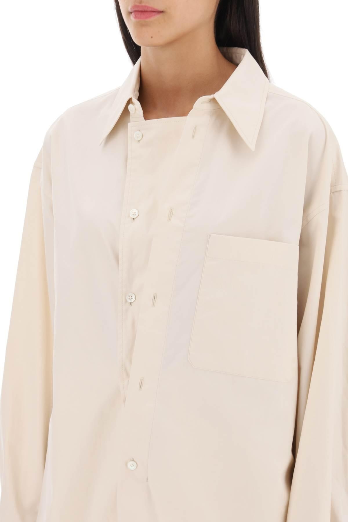 Oversized shirt in poplin - 5