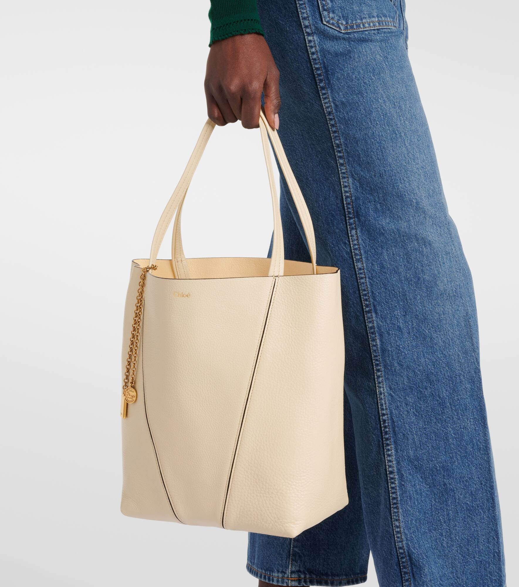 Chloé Spin large leather tote bag - 2