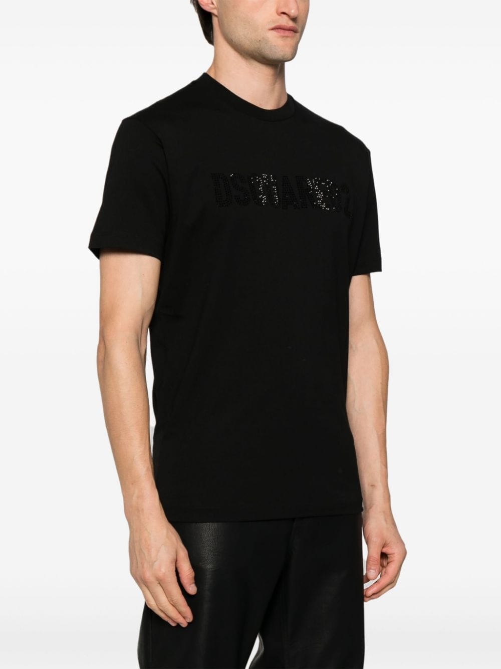logo-embellished cotton T-shirt - 3