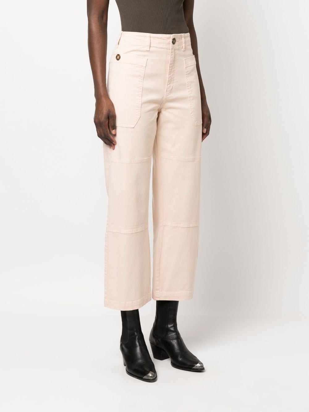 straight-leg utility trousers - 3