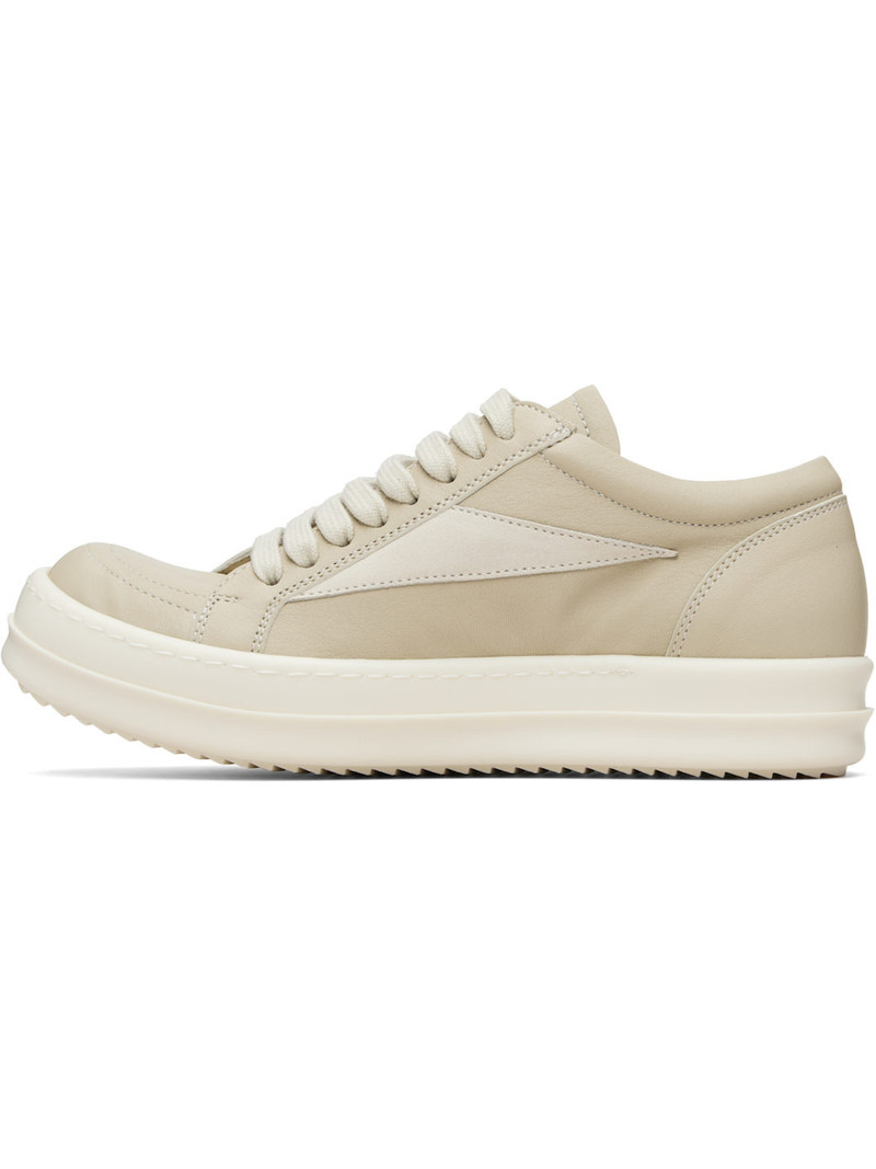 Rick Owens Beige Temple Vintage Sneakers outlook