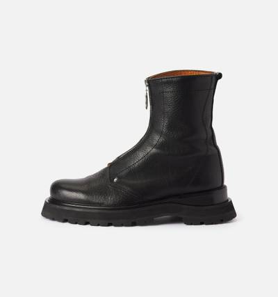 AMI Paris Zipped Boots With Notched Sole outlook