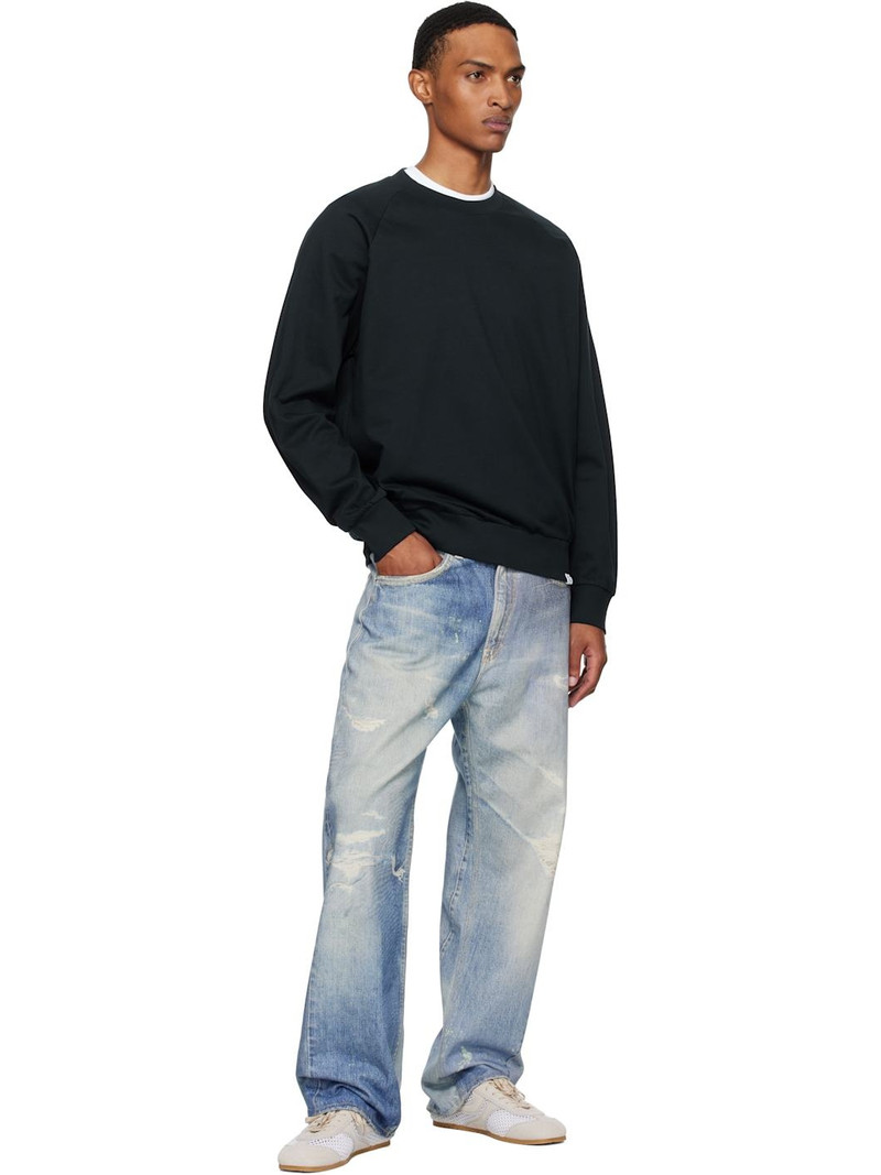 NORSE PROJECTS Navy Marten Relaxed Raglan Light Sweatshirt outlook