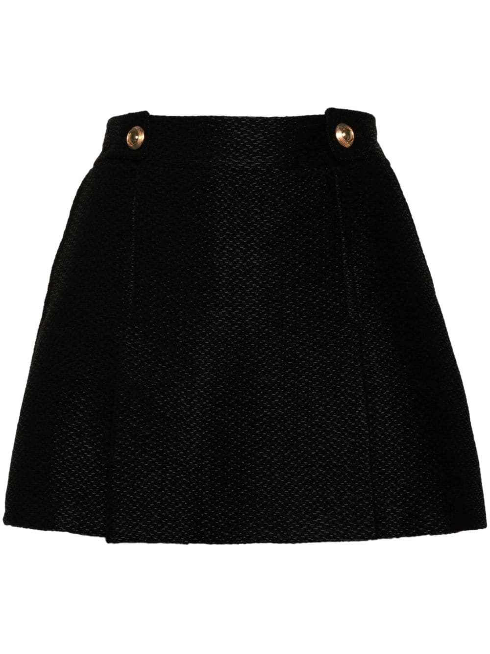 textured  mini skirt - 1