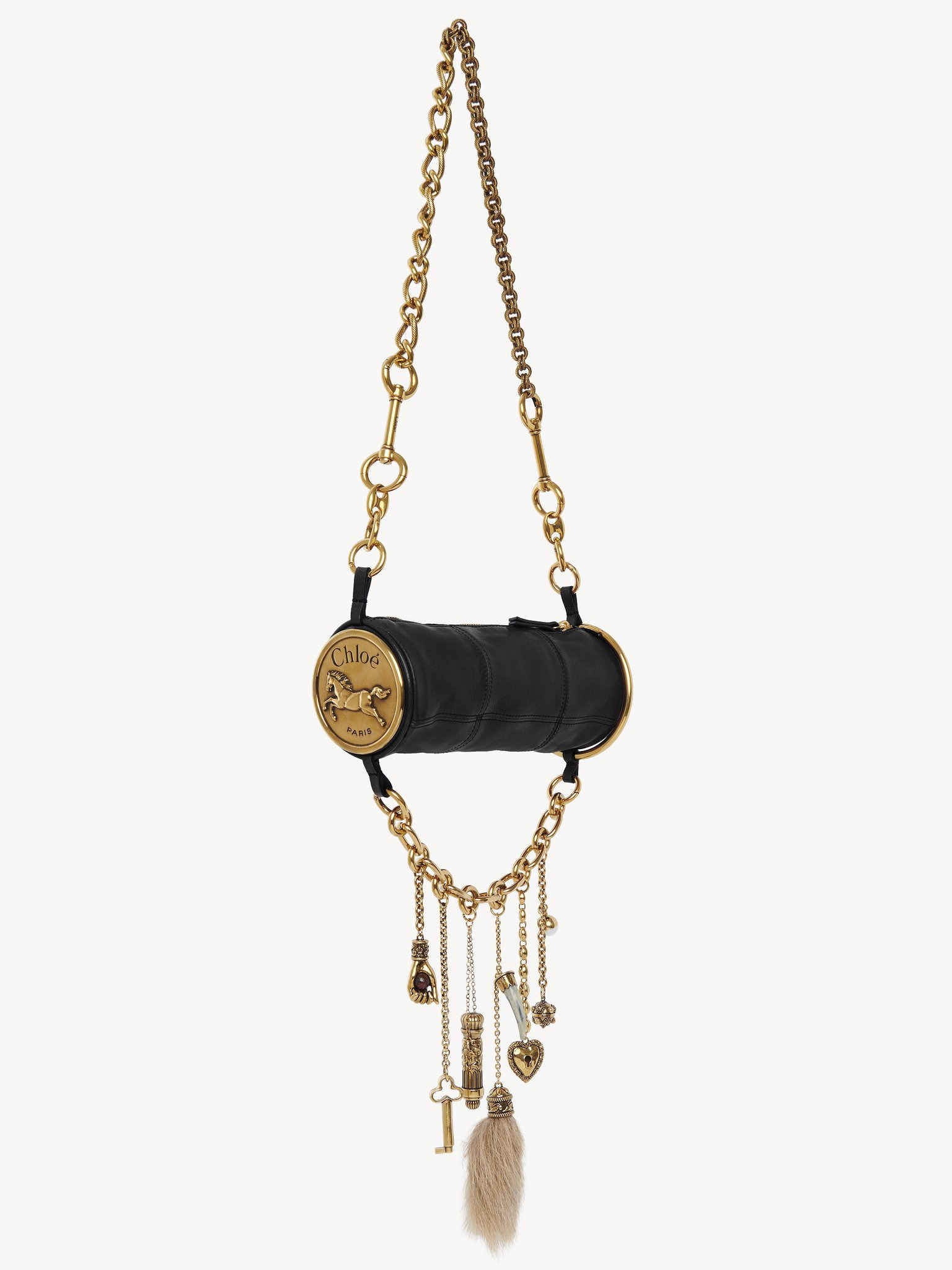 CHÂTEAU TREASURES SHOULDER BAG IN GRAINED LEATHER - 3