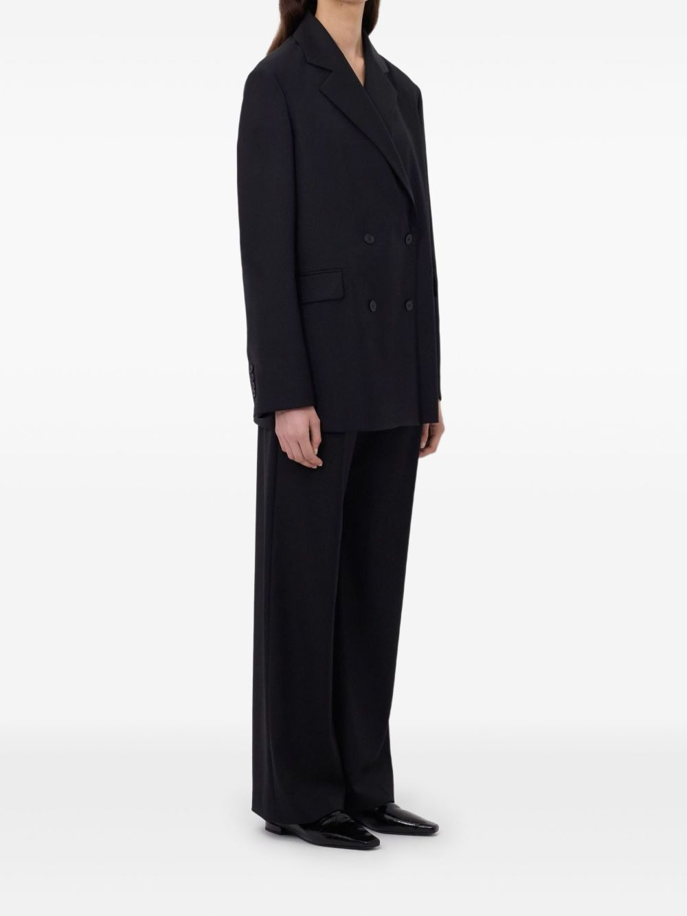 double-breasted notched lapels blazer - 3
