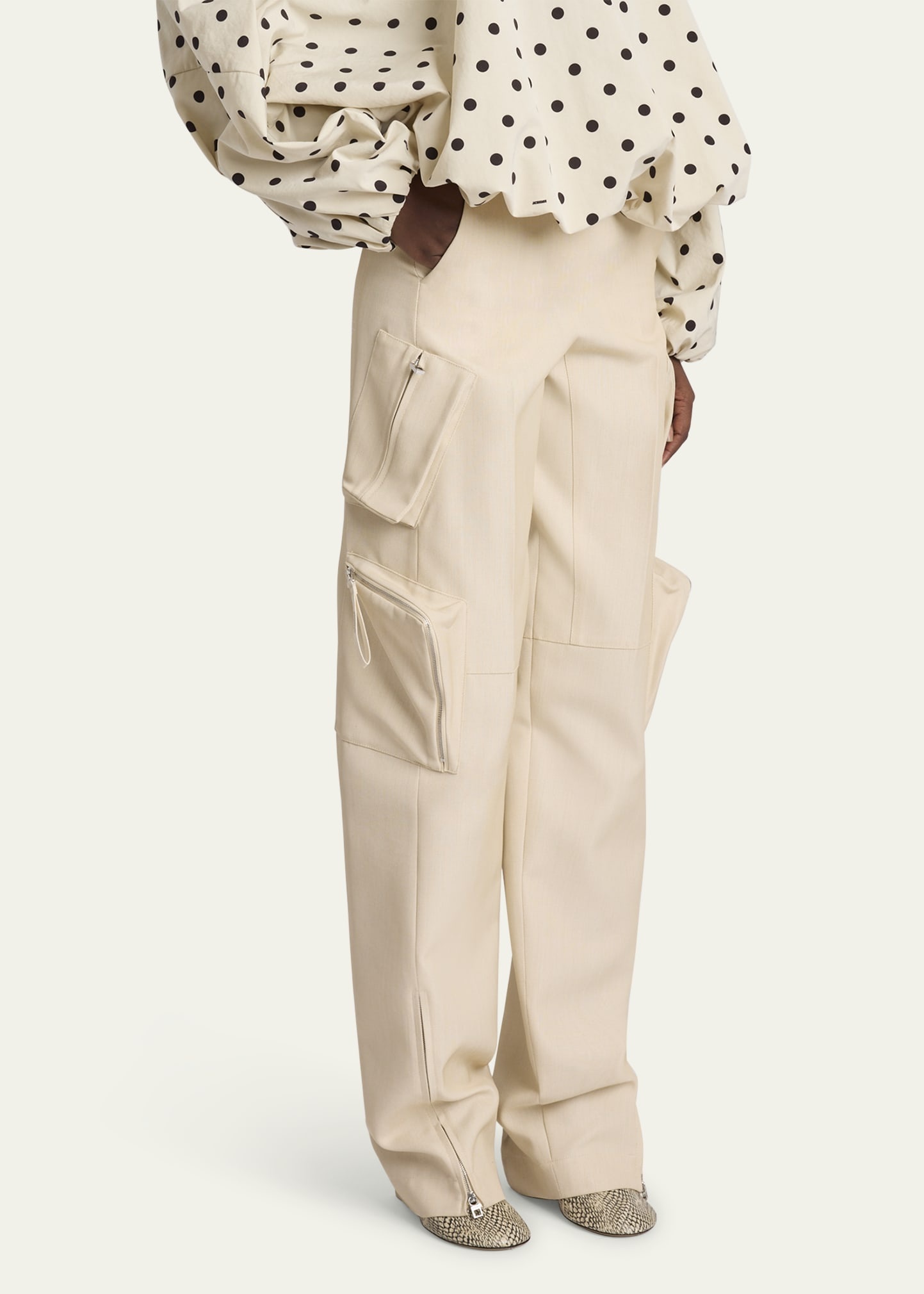 Atelier Zip-Hem Straight-Leg Cargo Pants - 4