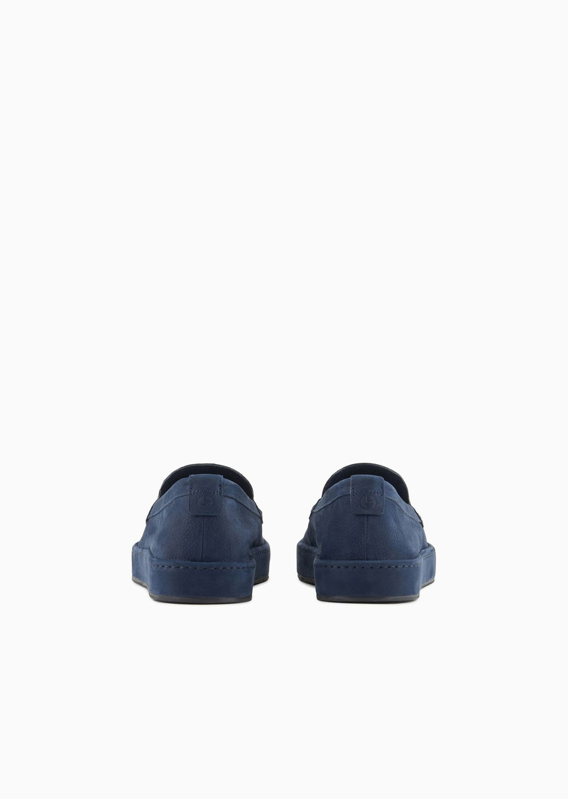GIORGIO ARMANI Nubuck slip-ons outlook