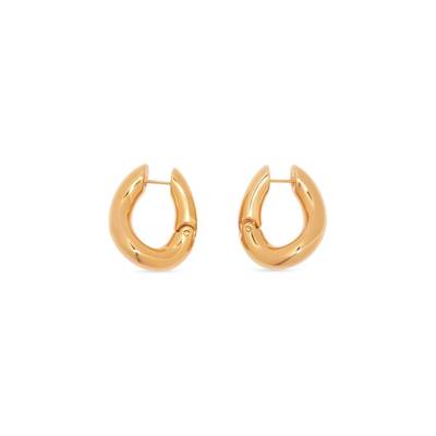 BALENCIAGA Women's Loop Earrings in Gold outlook