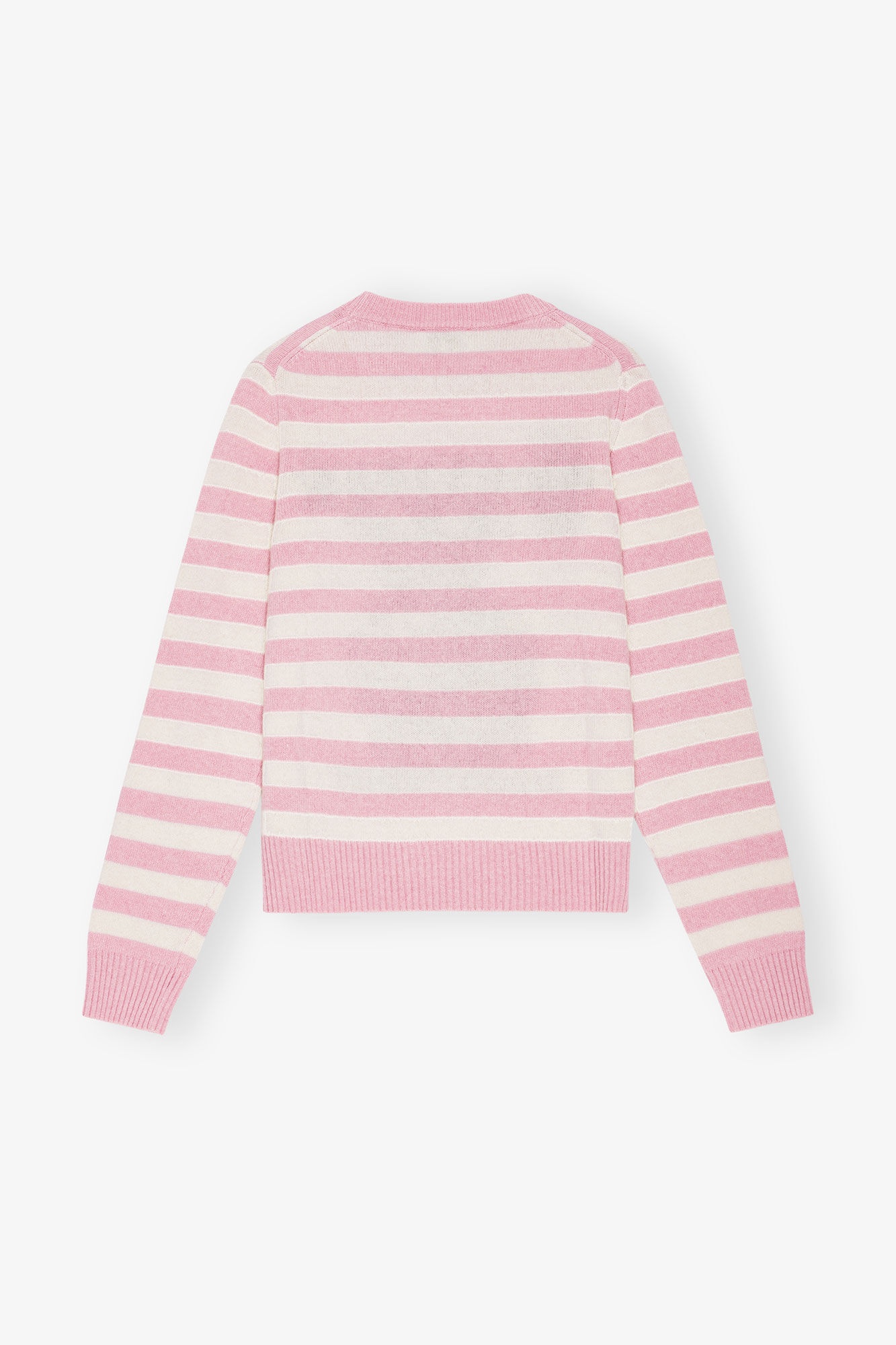 STRIPED GRAPHIC WOOL BUNNY SWEATER - 6