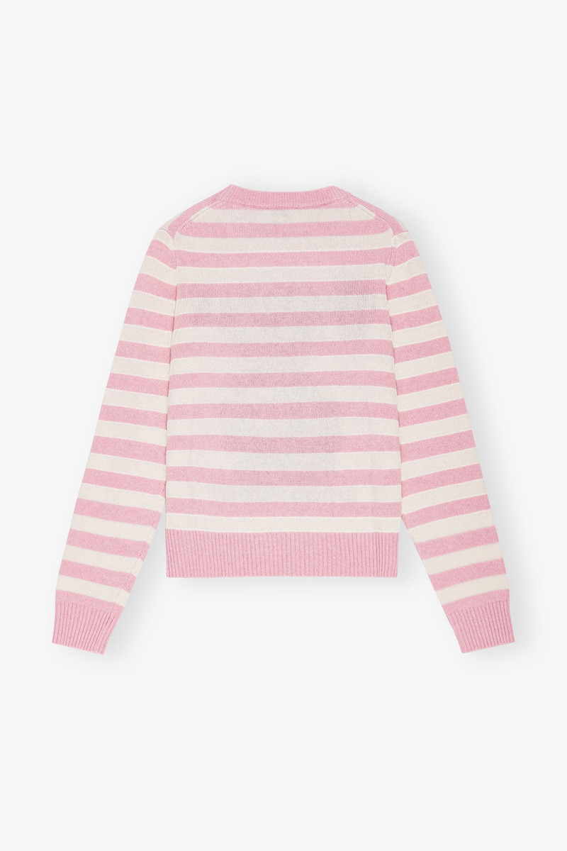 STRIPED GRAPHIC WOOL BUNNY SWEATER 6