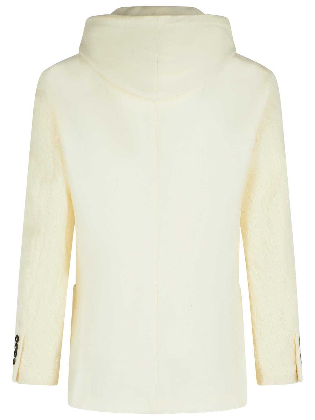 ELEVENTY - Eleventy Ivory Wool And Cashmere Blazer Men - 3