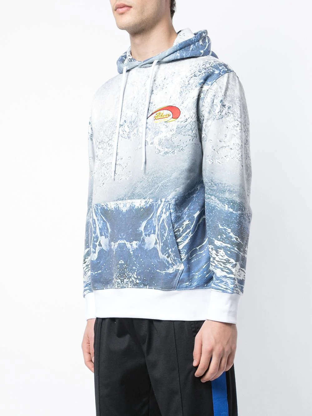 water print hoodie - 3