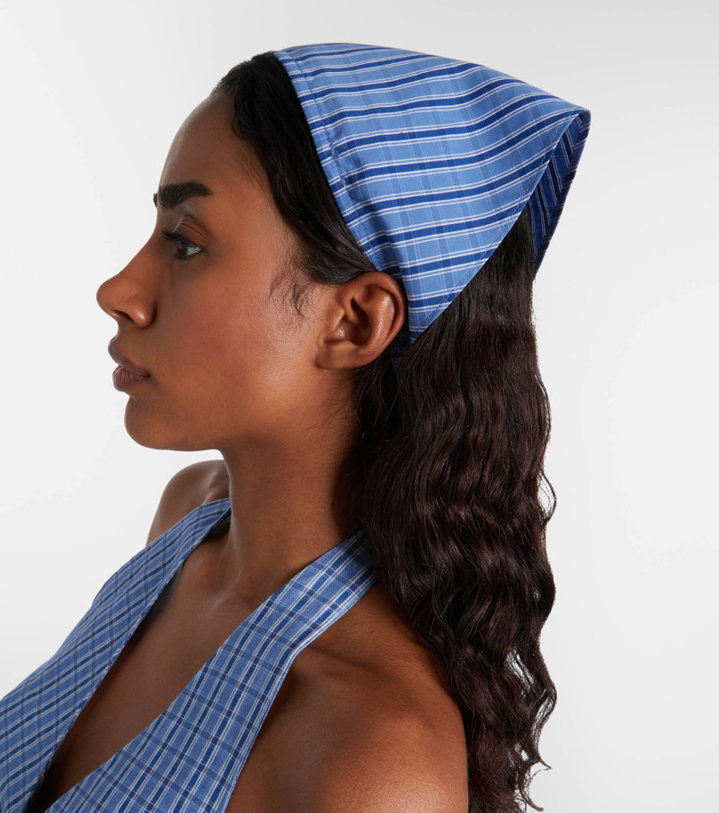Lucia checked cotton scarf 5