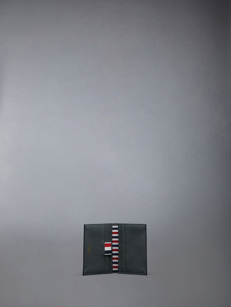 Pebble Grain Leather Double Card Holder 3